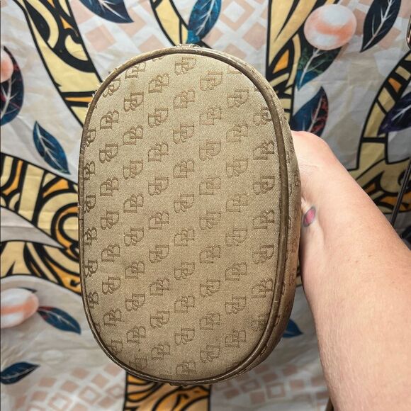 Dooney & Bourke Tan Mini Monogram Hobo Bag - Picture 6 of 14